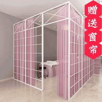 Nordic room Bedroom office Wrought iron screen Partition wall Living room Simple modern small apartment Mobile beauty shop