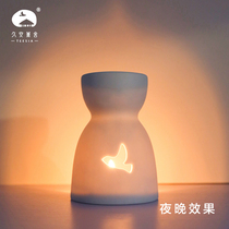 Jiuan incense house aromatherapy lamp Essential oil bedroom candle Household aromatherapy silent ceramic incense stove Aromatherapy stove