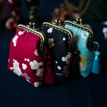 Original and Artisanal Cloth Art Zero Wallet Wallet Card Bag Freshener Gold Bag Coin bag Contained Cigarette Packs