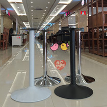 High quality round table frame iron stainless steel table foot cast iron table foot bracket negotiation table base glass round table leg