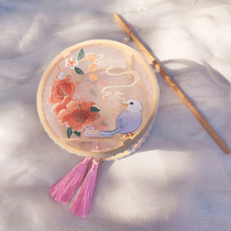 Curry home single-product embroidered lanterns Mid-Autumn Festival New Years Day Lantern Festival Lantern Ancient style Hanfu photo portable props