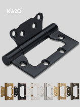 Door Hinge Hinge Single Sheet 4 stainless steel slotted solid wood primary-secondary hinge fold-out German inch bearings