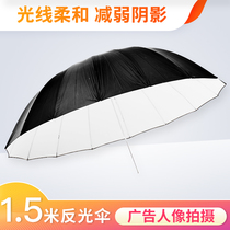 Reflective parachute black inner white 1 5m 60 inch reflective parachute photography photography photography reflective reflection photo reflection image photo reflection reflection parachute advertiser photo image shoot light softly weaken shadow