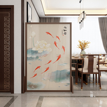New Chinese style solid wood Zen screen partition living room into the house simple modern fashion bedroom shielding small apartment screen