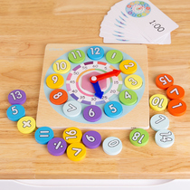 Baby child intelligence development early education puzzle building block shape matching cognitive multifunctional graphics clock baby toy