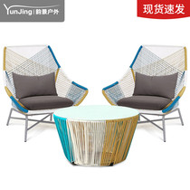 Balcony Fujii Chair Tea Table Three Sets Combinations Home Net Red Brief Yovines Chtea Table Small Family Type Casual Small Table And Chairs