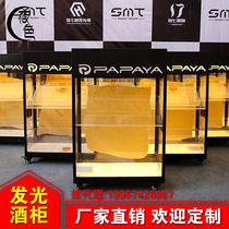 Bar champagne cabinet night KTV three layer wine cabinet red wine display stand acrylic LED wine rack