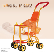 Summer baby baby out stroller lightweight imitation rattan car rattan chair slip baby artifact Bamboo rattan woven stroller