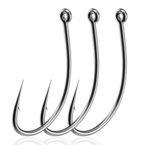 Luya enhanced inverted hook fishing set set 8003 single hook soft bait worm Loach shrimp hook Sea Fishing Bass
