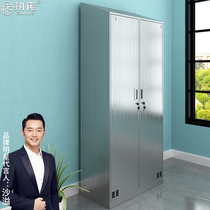 Customized stainless steel inclined top locker thickened multi-compartment storage water Cup Western medicine staff canteen tableware cupboard shoe cabinet