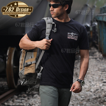 United States 7 62 Design tactical T-shirt male infantry Creed outdoor summer cotton breathable military fan short sleeve recommended