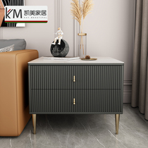 A few corners on the side of the bright rock board a few cabinets on the side of the sofa Italian light luxury simple modern style living room marble small square several cabinets on the side of the sofa