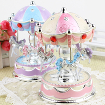 Creative music box to send girlfriends children birthday gifts carousel music toys Valentines Day
