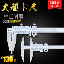 Shanghai Shengong large vernier caliper 0-150 200 300 500 1000*0 02m oil gauge caliper landing