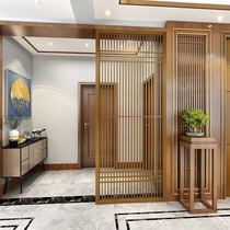 Tea house chess and card room light luxury Japanese aluminum screen partition modern entrance office decoration aluminum alloy seat screen customization