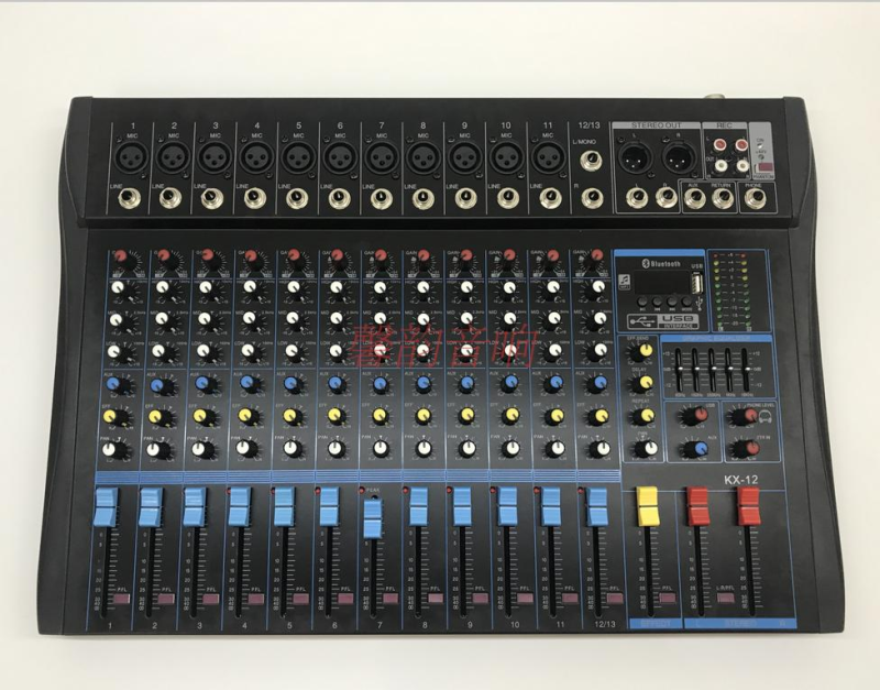 [76.92] Mixer KX6 Road 8 Way 12 Way Mixer With Bluetooth Band Balance