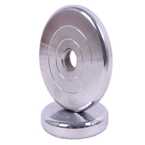 Pure steel dumbbell piece electroplated stainless household 2kg mens fitness equipment small hole 2 5 standard professional barbell piece