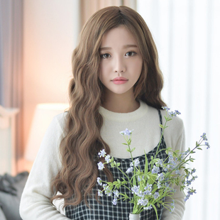 郭碧婷同款 中分仿真大头皮泡面卷玉米烫波浪卷长卷发女假发补发