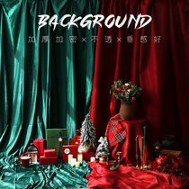 Retro photo background cloth ins net red hanging cloth dark green wine red big red childrens pet photo photography props