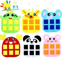 Childrens kindergarten area material handmade non-woven non-woven cloth DIY cartoon morning check bag entry card