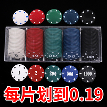 Chips play Mahjong game Tokens Plastic chips brand plastic coins Chip coin size Face value