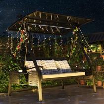 Swing outdoor courtyard hanging chair balcony indoor home outdoor hammock lazy solar swing chair Garden rocking chair