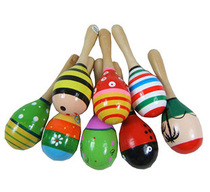 Wooden Rocking Bell Sand Ball Olve Music Teaching Aids Small Number Sandhammer Kindergarten Teaching Aids
