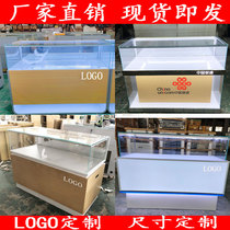 Mobile phone counter new Hua 3 6 Apple OPPO Xiaomi VIVO tempered glass jewelry display cabinet front door