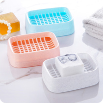 Creative bathroom double drain soap box toilet handmade soap box fashion simple soap box soap tray