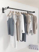 Good wife official website apartment balcony invisible folding wall-mounted drying rod drying rack Wall-mounted wall-mounted clothes artifact