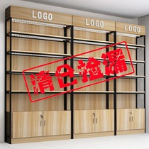 Shelf display rack beauty salon cosmetics display cabinet nail shop rack landing mother and baby shop sample cabinet