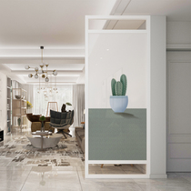 Nordic screen partition Living room entrance entry occlusion Home bedroom Modern simple decoration Solid wood custom seat screen