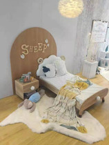 Childrens live making photography wedding photo studio decoration new Korean photo photo background wall Studio Design