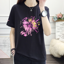 Outdoor quick-drying T-shirt short-sleeved women spring and summer loose thin elastic breathable sweat-absorbing sports running fitness fast-drying clothes