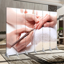 Screen partition porch simple modern beauty salon block micro-shaping eyebrow eye lip tattoo nail art movable folding screen