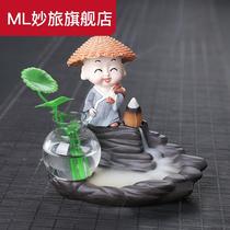 Back flow censer home indoor incense creative Zen sandalwood agarwood tea ceremony room personality ceramic simple ornaments