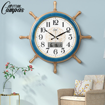 Conpasse Clock hanging bell Living room Home Fashion 2021 New minimalist Hanging clock Hanging wall hanging watch quartz clock