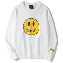 Drew smiley face round neck sweater Justin Bieber same casual men and women high street Wind Spring Autumn loose coat