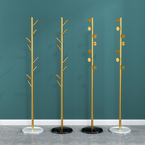 Light luxury marble metal hanger Floor-to-ceiling bedroom coat rack Hanger rack Simple room clothes rack