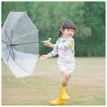 New Products Creative Children Photo Props Transparent Umbrella Movie house Wedding Dress Exterior View Brigade Filming the Genuine Umbrella