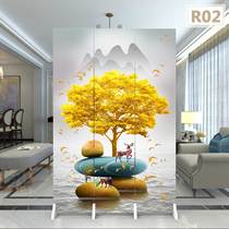 Light luxury flat screen folding mobile modern simple entrance Simple baffle Living room partition wall Bedroom door occlusion