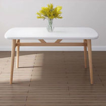 Solid wood dining table solid wood table small apartment economy simple dining table home Nordic table