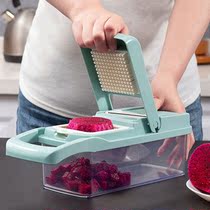 Upgraded kitchen vegetable cutting artifact multi-function household dicing slicing grinding ginger garlic hand guard shredding vegetable cutter