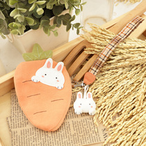 New Taiwan Chic Cat Cartoon Key Canvas Female Style Zipper Coin Small Hand Carry Zero Money Bag 222392