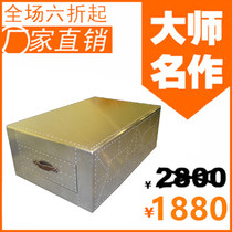 Nordic high-end European aluminum piliudin coffee table nostalgia box locker locker living room containing box aluminum finishes