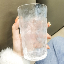 ins wind new glacier pattern glass Nordic restaurant juice cup sparkling water cup Coffee cup creative bark cup