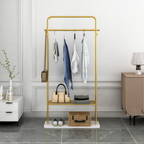 Clothes hanger floor bedroom clothes hanger light luxury clothes hanger household marble coat rack simple clothes rack