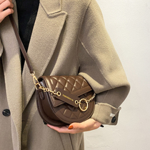 French niche Tide brand small bag female 2021 New Wild shoulder bag soft leather crossbody bag