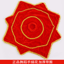 Hand silk flower dance handkerchief Red adult children two people turn Dance test special northeast twist Yangko octagonal towel