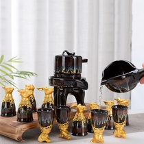 Twelve New 12 Chinese Zodiac automatic anti-scalding tea set tea cup sand gold kiln festival gift set